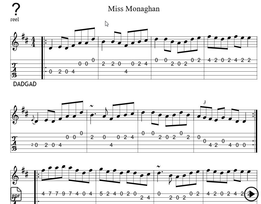 Miss Monaghan’s – Easy Melody